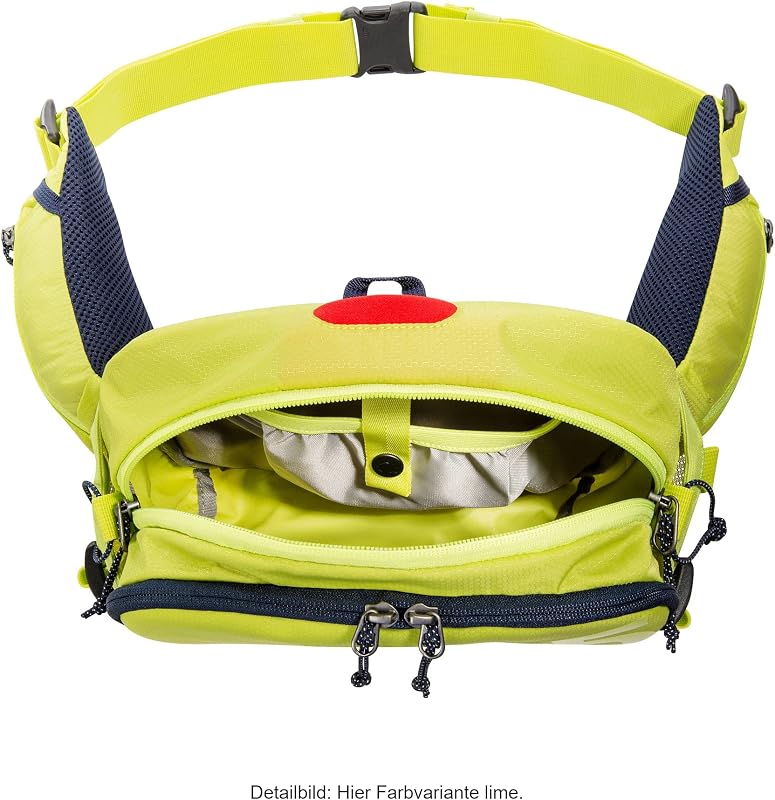 Bike Hip Bag MTB 5L - Hüfttasche für Mountainbiker - Mit diversen Fächern, Flaschenhaltern, Trinkblasenfach und 5 Liter Fassungsvermögen (Black)