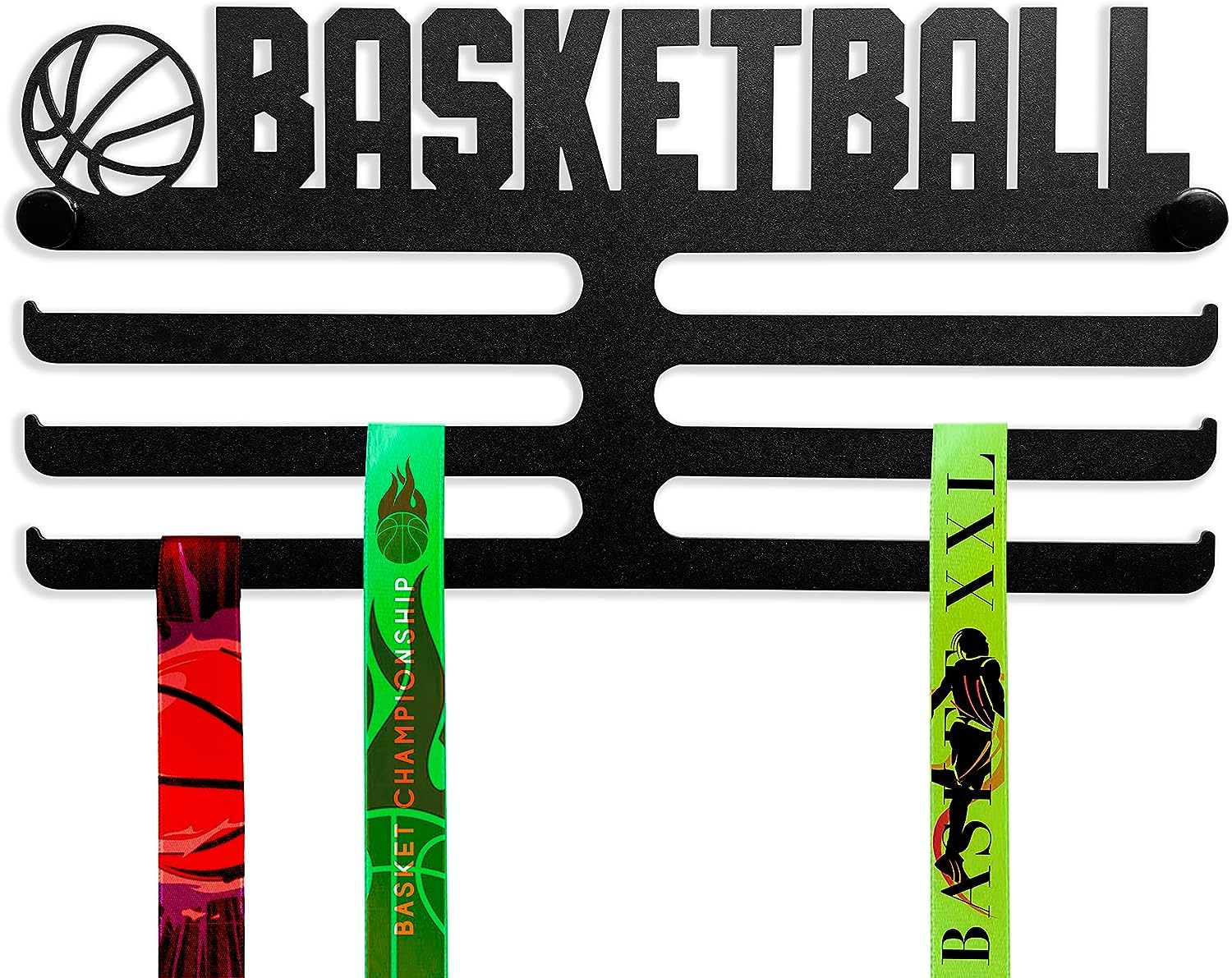 MEOLLO Medal hanger for medals and bibs (100% Steel) - Made in Spain (BASKETBALL)