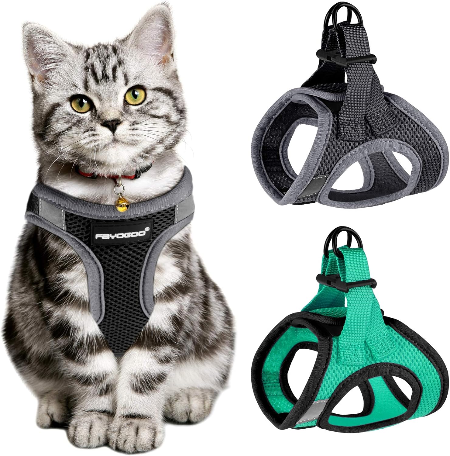 Kitchen & Dining Cat Harness for Walking Escape Proof 2 Pack