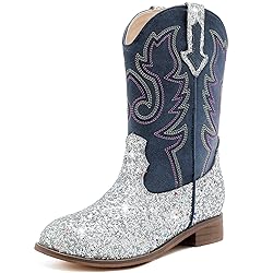 Motasha Boys Cowboy Boots Glitter Toddler Girls