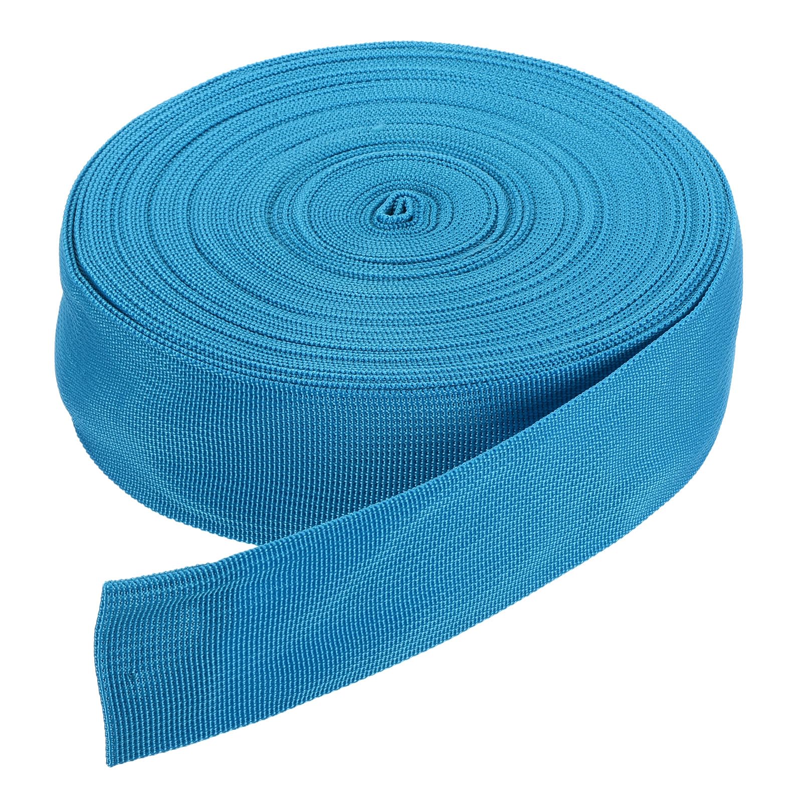 DMiotech 50 Yard x 2 Inch Width Nylon Webbing Strap Poly Flat Webbing Strapping for DIY Craft Backpack Strapping, Sewing, Outdoor Gear Repair, Lake Blue