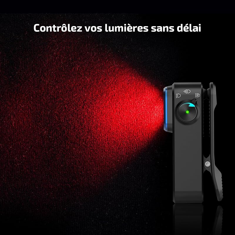 Oclip Pro Lampe de Poche EDC Miniature Rechargeable 500LM 120M