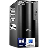 Dell Pro Tower Plus QBT1250 Desktop, Intel 14-Cores Ultra 5 235, Win 11 Pro | 16GB DDR5, 512GB PCIe SSD, Intel AI Boost NPU, DVDRW, 4-Monitors Support, Gigabit Ethernet, Enterprise AI Business Tower