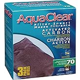 Fluval AquaClear 70 Activated Carbon Inserts, 3-Pack, White | Aquarium Filter Replacement Media, A1386