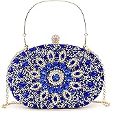 Crbeqabe Rhinestone Evening Clutch Purses for Women Wedding Clutch Party Purse Bridal Diamonds Prom Cocktail Handbags