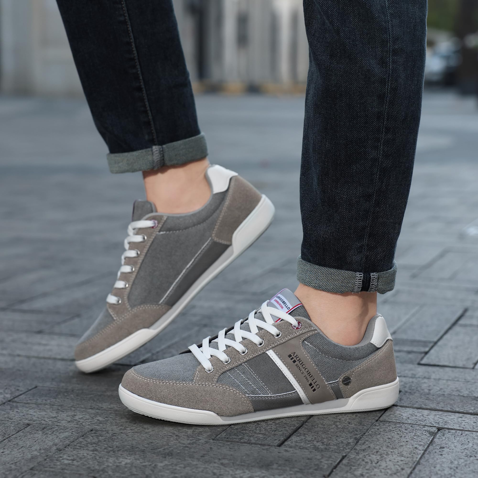 TARELO Sneaker Herren Freizeitschuhe Mode Schuhe Grau 43 3