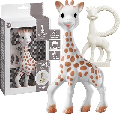 Sophie la girafe Natural Rubber Teether Set - 2-in-1 Newborn Gift