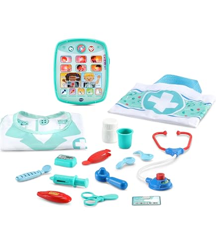Ensemble de Jouets de Docteur pour Enfant avec Bagage Cabine et Jeu Réaliste pour Enfants