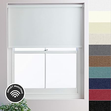 Store Enrouleur Motorise Bloc Smart Nombreux Tissus Occultants Jusqu A 240 Cm De Large X 240