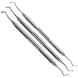 3 Pcs Excavators 17w, 18w, 19w Spoon 1.2/1.25mm, 1.5mm, 2mm Dental Restorative Instruments