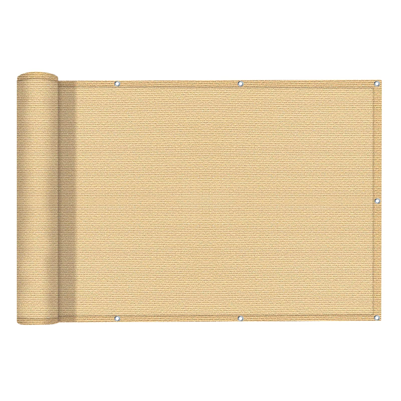 LOVE STORY Balcony Protect Privacy Screens Rectangle(HDPE) 0.9 x 3 m Sand for Outdoor Balcony Garden