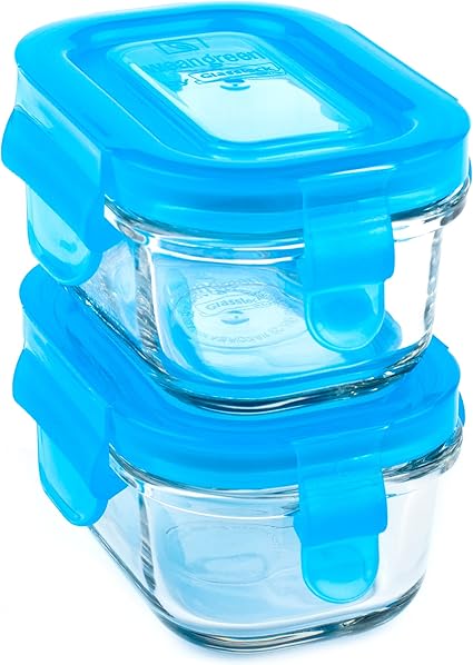 2 Pots De Conservation En Verre Trempe 150ml Weangreen Blueberry Amazon Fr Bebes Puericulture