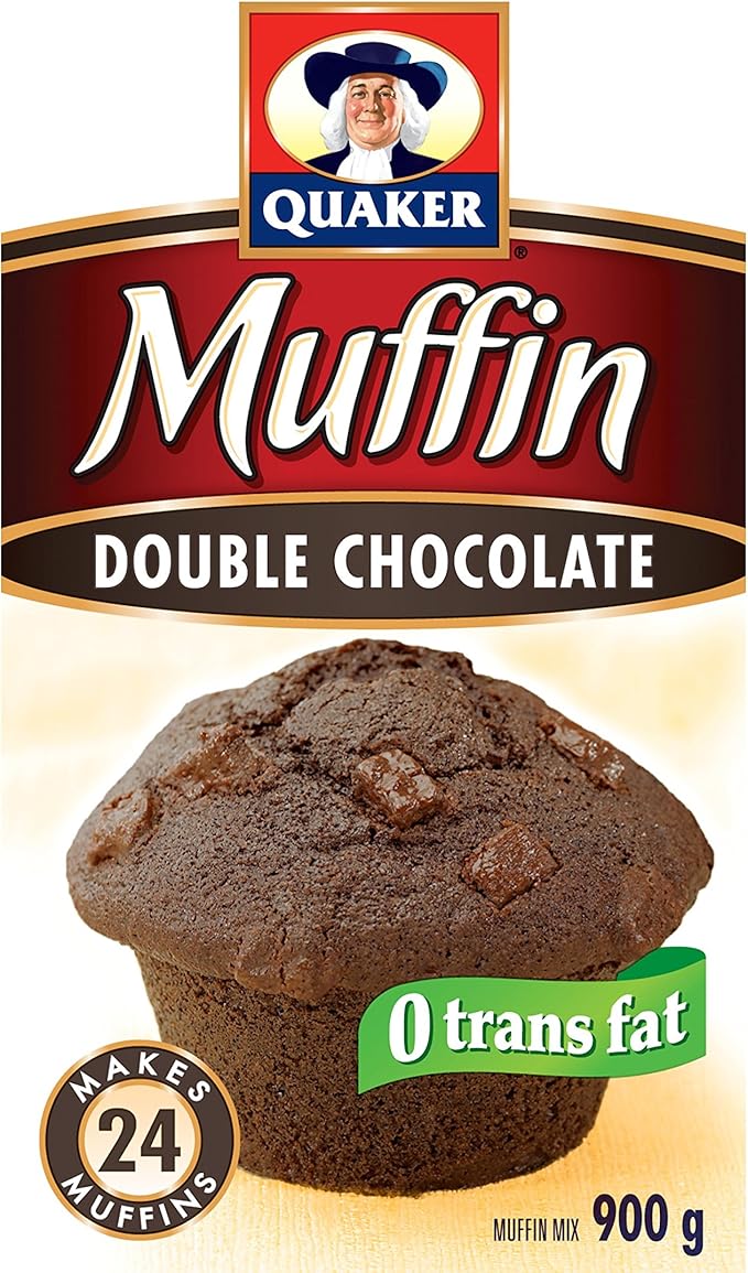 Quaker Double Chocolate Muffin Mix, 900 g (Pack of 12) Amazon.ca Grocery