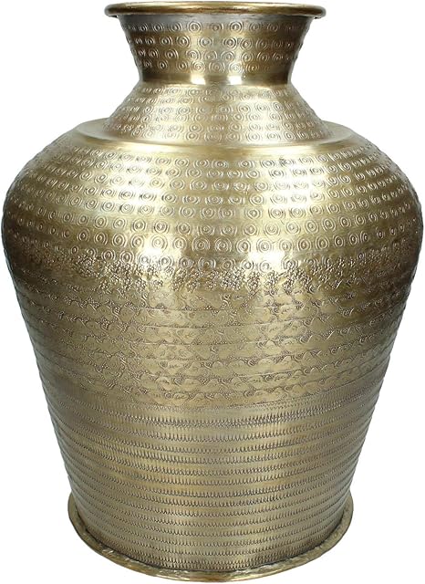 Amazon De J Kersten Bv Vase Metall Gold 32 5x32 5x42cm