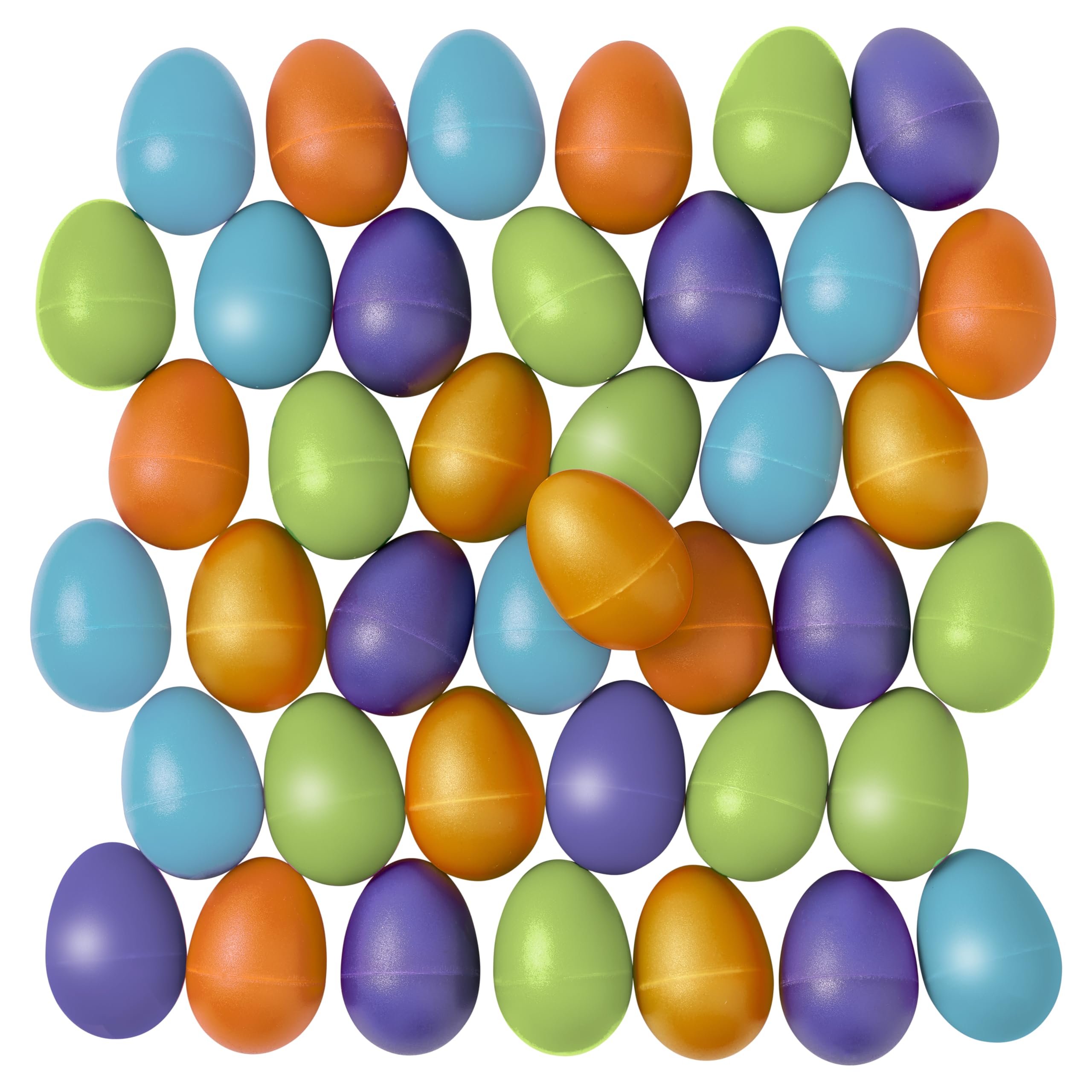 THE TWIDDLERS 40 Plastic Musical Egg Shakers, Maracas Instruments Party Easter Basket Fillers for Kids - Percussion Eggs, 4 Assorted Colours