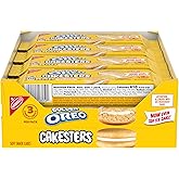 OREO Golden Cakesters Soft Snack Cakes, 8-3.03 oz Snack Packs | 3 Snack Cakes Per Pack, Individually Wrapped