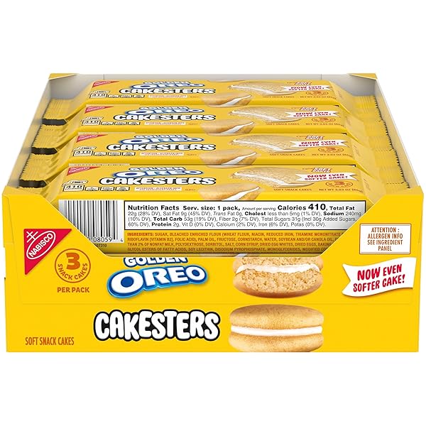 OREO GOLDEN CAKESTERS SOFT SNACK CAKES, 8-3.03 OZ...
