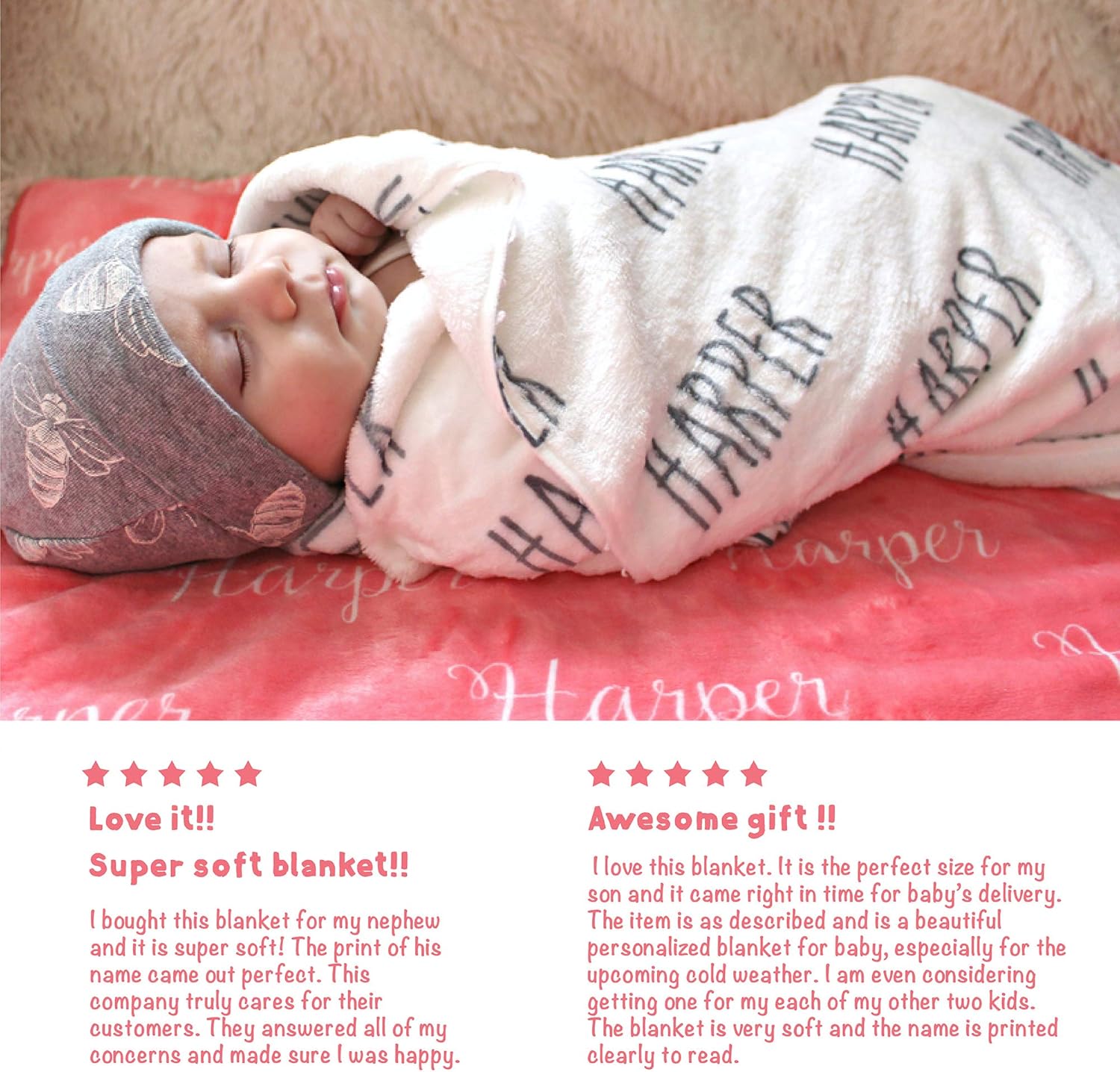 custom baby blankets canada