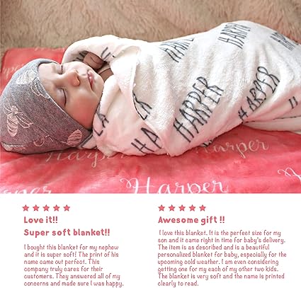 personalised baby blankets amazon