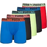 PUMA boys 5 Pack Performance Boxer Briefs