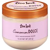 Tree Hut Cinnamon Dolce Daily Moisturizing Body Scrub, 15 Oz | Gentle Whipped Sugar Scrub with Shea Butter, Exfoliates, Hydrates &amp; Leaves Skin Soft and Radiant for Everyday Use