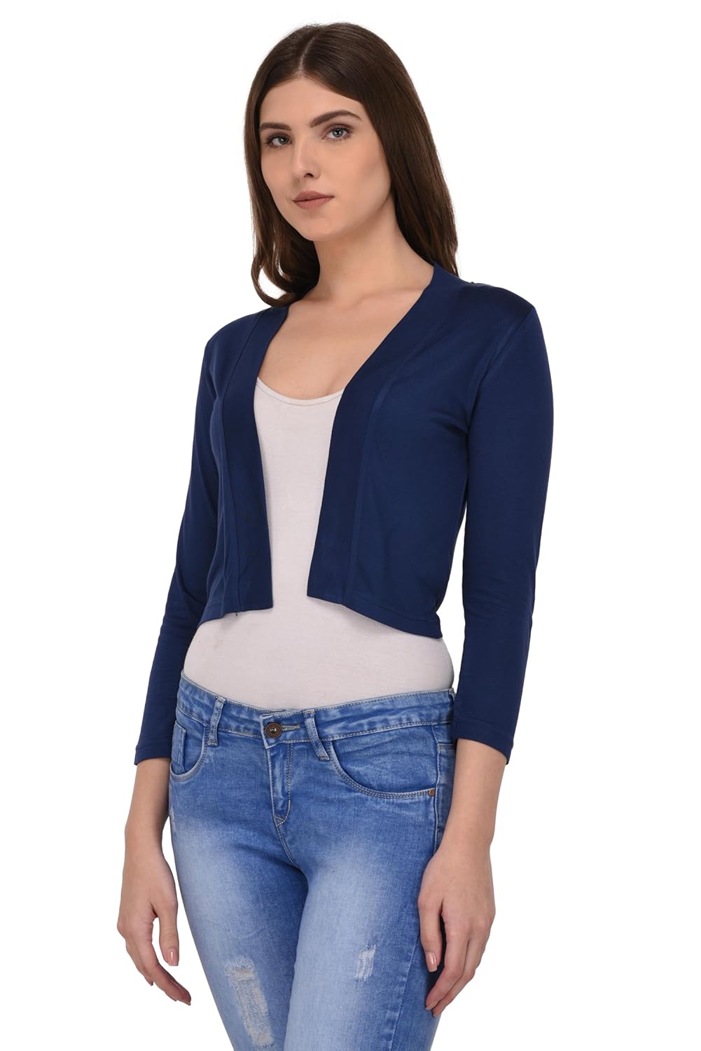 espresso women's open cardigan shrug