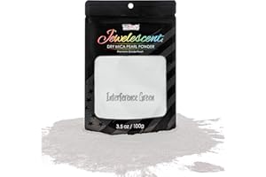 U.S. Art Supply Jewelescent Mica Pearl Pigment Powder, Interference Green 3.5 oz (100g) Pouch - Cosmetic Grade, Epoxy Resin C