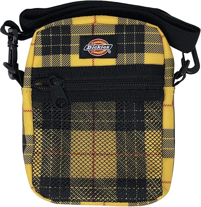 Dickies Unisex Mini Cross Body Bag With Adjustable Straps (Yellow/Black