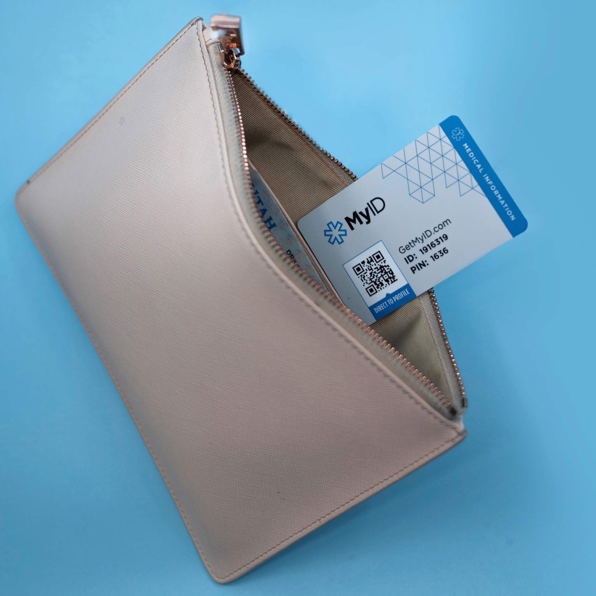 MyID Medical ID Wallet Card, ICE Contact Card, Store All of Your Medical Information for Emergencies