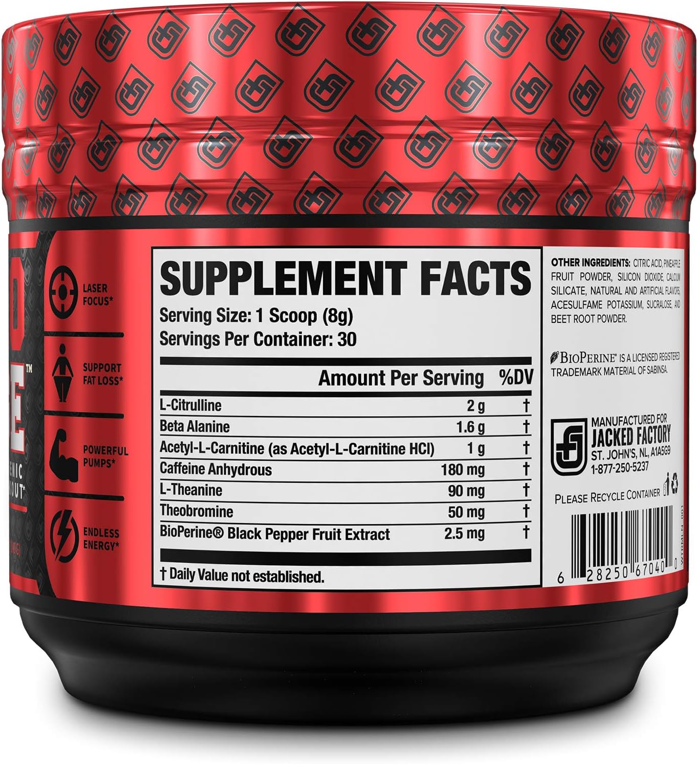 NITROSURGE Shred Pre Workout Supplement - Energy Booster, Instant Strength Gains, Sharp Focus, Powerful Pumps - Nitric Oxide Booster & PreWorkout Powder - 30Sv, Lemon Lime: Health & Personal Care