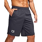 G Gradual Men's 5"/ 7"/ 9" Workout Running Shorts Quick Dry Lightweight Gym Shorts with Zip Pockets