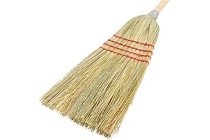 SPARTA Flo-Pac Parlor Broom Natural Broom for Cleaning, 55 Inches, Tan, (Pack of 12)