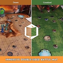 CZYY Foldable Battle Mat with DM Screen, Game