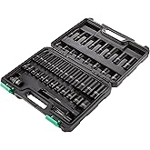 �鶹�� Brand - Denali 44-Piece 3/8-Inch Drive 6 Point Shallow & Deep Impact Socket Set, SAE/Metric Size with Carrying Case