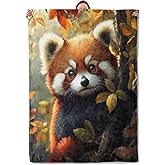 Mounidso Red Panda Blanket, Cute Red Panda Flannel Blanket Gifts for Women, Soft Warm Lightweight Autumn Blankets for Living Room Home Decor 50" x 60"