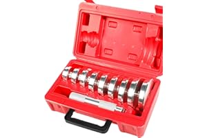 RACOONA Bushing Driver Set, Bearing Race and Seal Driver Set with Seal Driver and 9 Bearing Adapters,Car Accessories Wheel Bearing Tool Seal Installer Bearing Driver Kit for Bearing Installation