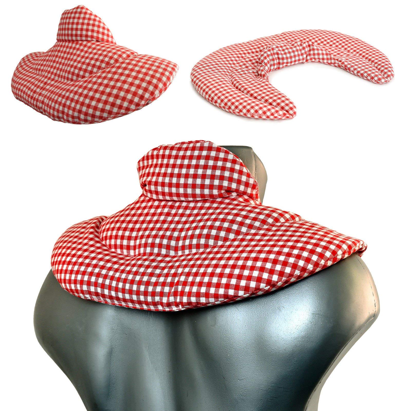 Giraffenland Neck Pillow red/white flaxseeds | Warming Neck Cushion, Neck Warmer