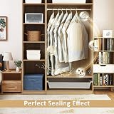 TAILI Hanging Vacuum Storage Bags 6 Pack Space Saver Wardrobe Organizer view 6