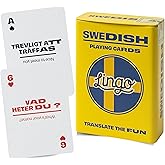 Swedish Lingo Playing Cards in Wayfarer Tin Box | Travel Flashcards | Learn Swedish Vocabulary in A Fun & Easy Way | 52 Essential Translations