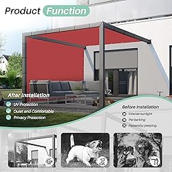 SunnyRoyal 17'x27' Sun Shade Sail Straight Edge