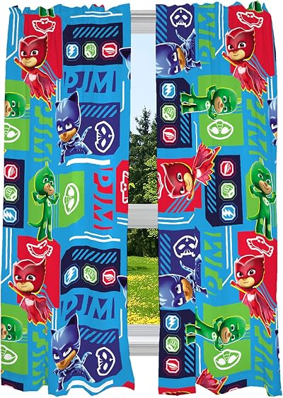 Franco PJ Masks Kids Room Curtains 82 x 63 in Microfiber