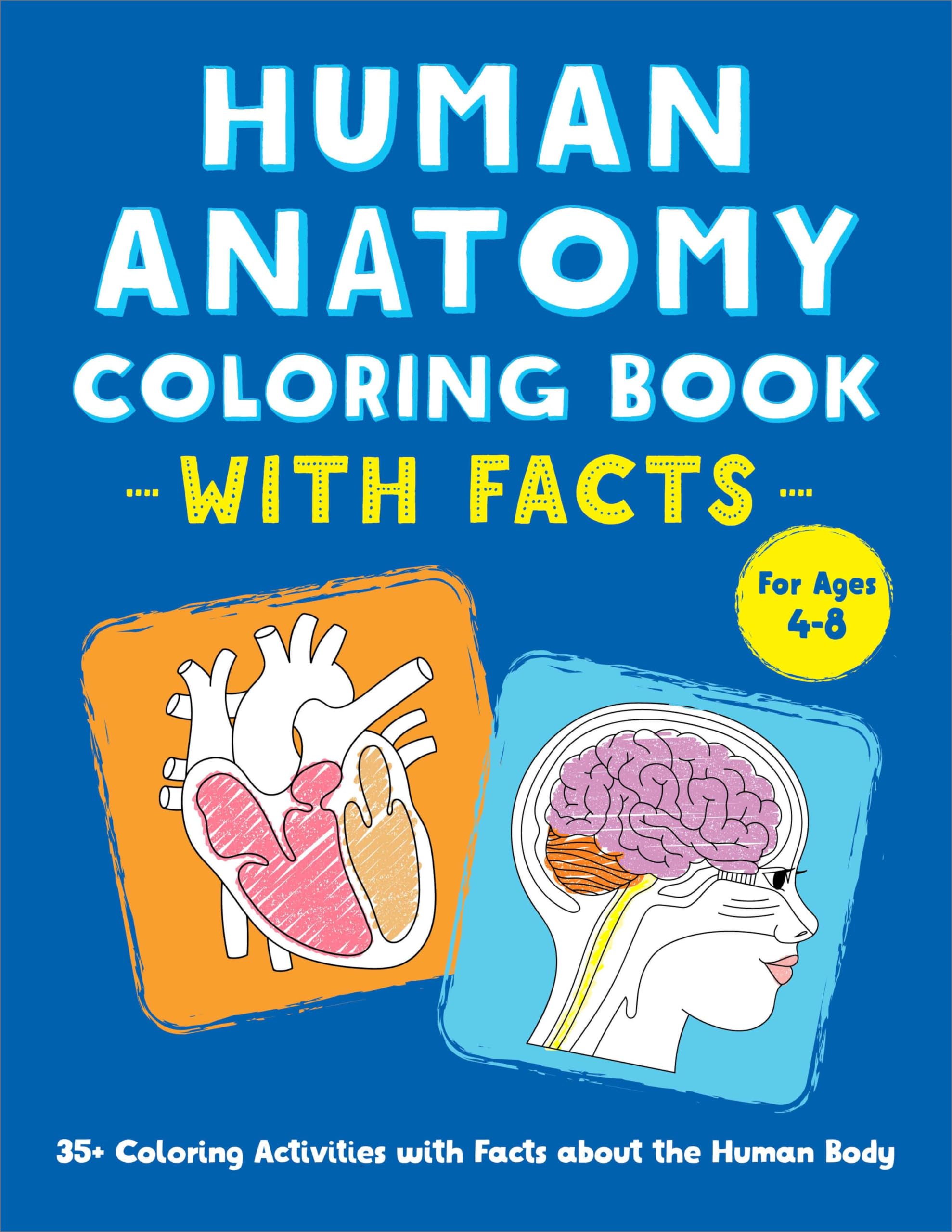 Mua Human Anatomy Coloring Book with Facts 35+ Coloring Activities