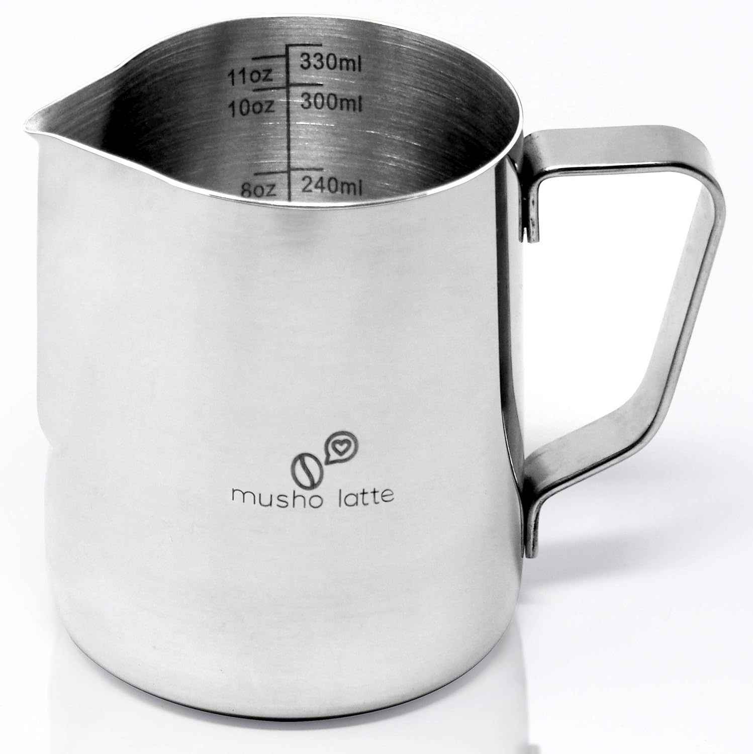 Milk Frothing Cup Size 12 Oz Or Oz 600 Ml 350 Ml Musho Latte Frothing Pitcher With 16 Decorating Coffee Art Stencils As Gift Of Purchase Steaming Pitcher Stainless Steel Coffee