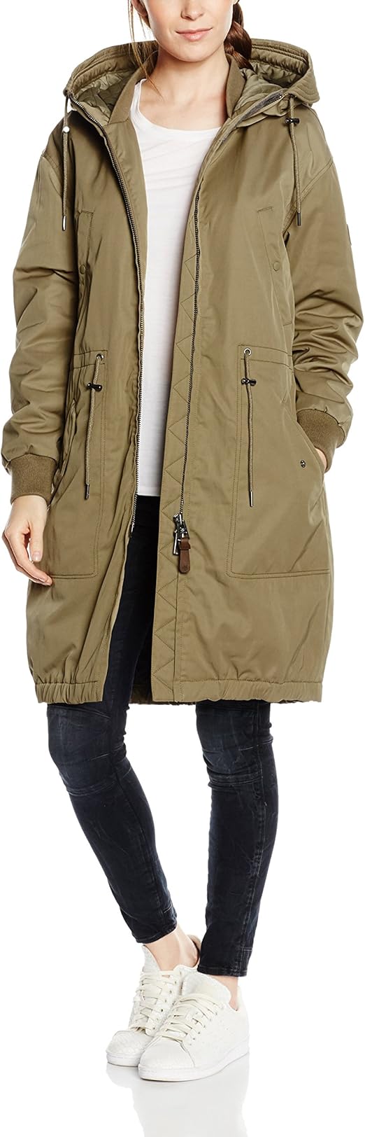 Marc O'Polo Damen Jacke 607011971193, Grün (mountaine lane 418), Gr. 38