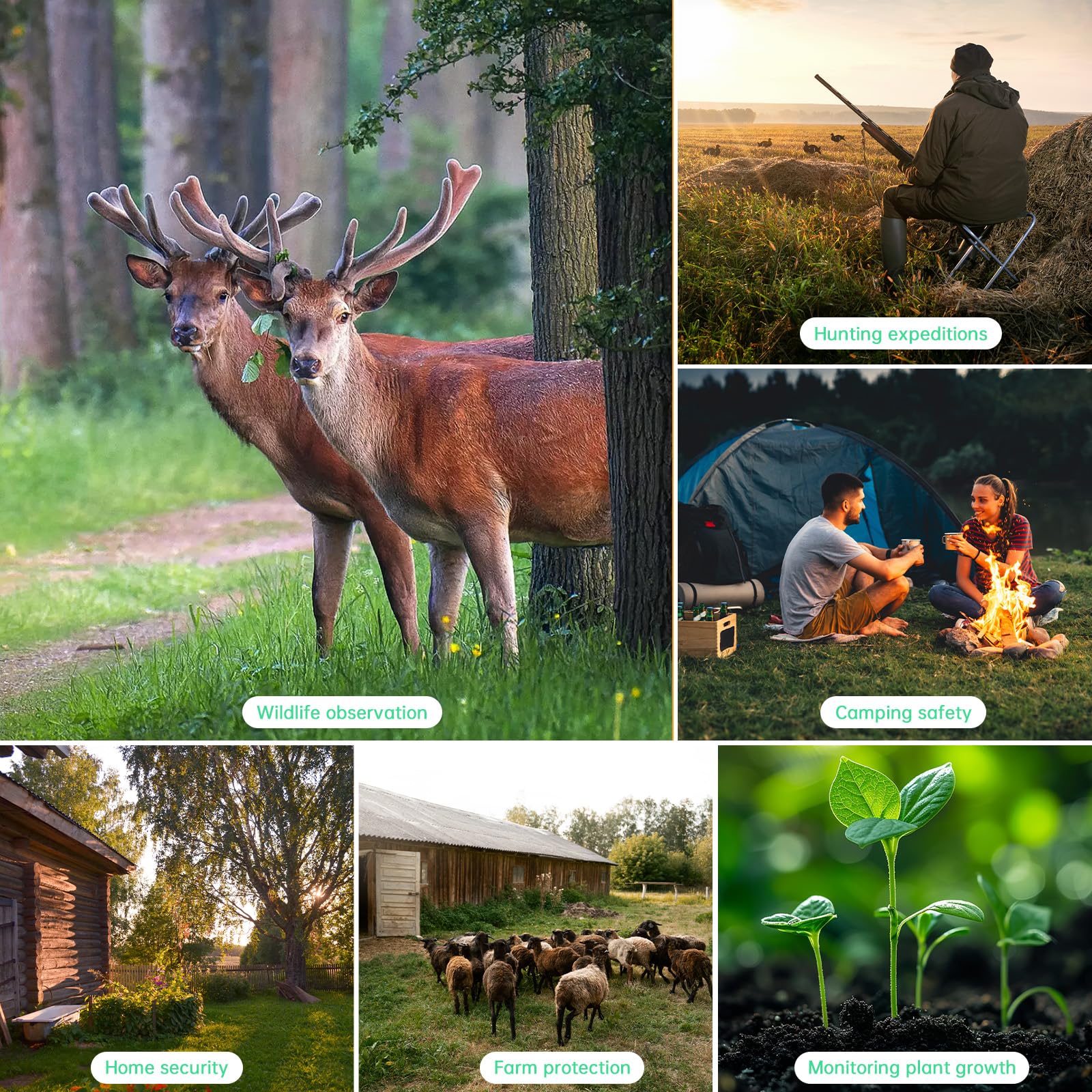 Hrivcam Trail Camera 4K 64MP WiFi Solar Game Camera, 5000mAh Forever Power, 64GB Memory Card and Ip67 Waterproof Night Vision Trail Cam for Outdoor Wildlife Detection, Monitoring Trail Cameras