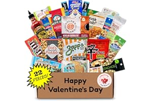 Hangry Kits Man Kit Care Pack - Sweet & Savory & Protein Snack Gift Box - Variety of Chocolates, Chips & Classic Snacks - Ideal for College Students, Inmates, Military, & Care Packages. (Man Kit Valentine's Day)