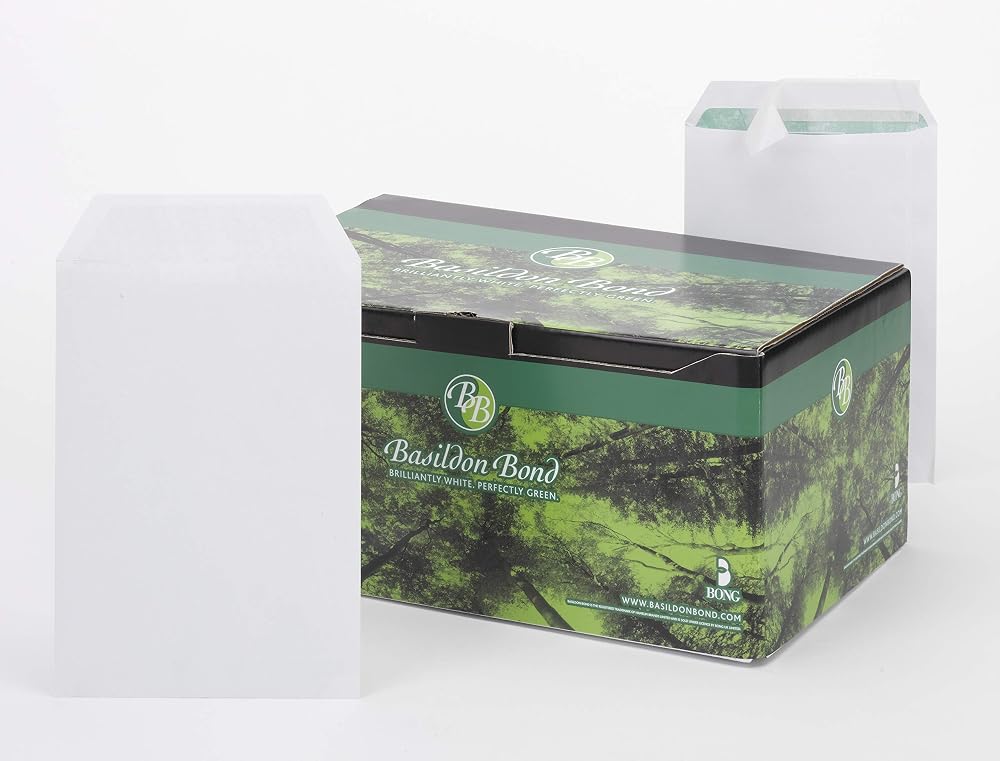 Basildon Bond Envelopes Pocket Peel and Seal 120gsm White C5 Pack 500