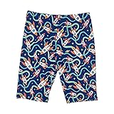 Xrknofio Boys Swim Jammers Kids Rocket Print Quick