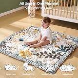 momcozy Forest World Play Mat 127x127cm Water-Resistant Non-Slip view 5