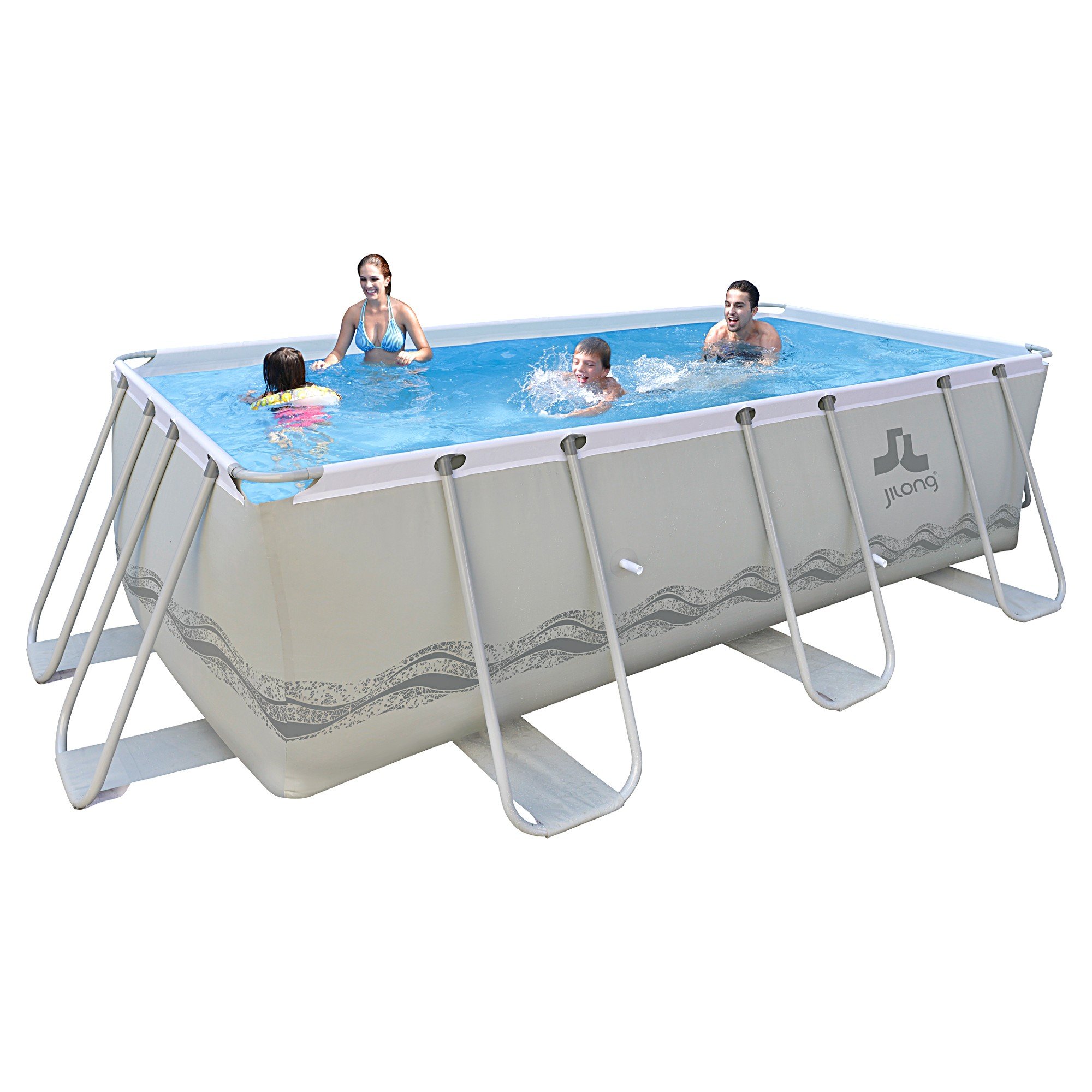 Buy long Passaat Grey 400+ Set steel frame pool 400x200x99cm